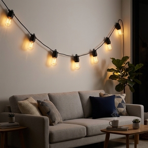 Waterproof 5M 10M E27 Bulbs LED String <strong>Lights</strong> <strong>Indoor</strong> Outdoor Hanging <strong>Solar</strong> Camping <strong>Lights</strong> String - Product Image 3