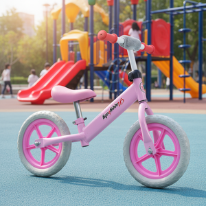 Les enfants de 2 à <span class=keywords><strong>6</strong></span> <span class=keywords><strong>ans</strong></span> peuvent rouler sur cette bicyclette d'équilibre pour bébé. Le cadre en acier mesure 12 pouces. C'est une bicyclette d'équilibre pour enfants. - Product Image 1