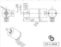 Encodeur rotatif CALT PD-1503-SPI Sortie TTL 3-5V 16 bits Capteur d'angle pour voiture jouet