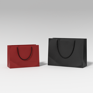 Sacs cadeaux en papier cartonné ivoire personnalisés en gros pour l'artisanat, sacs fantaisie personnalisés pour cosmétiques avec logo pour les achats de Noël - Product Image 2