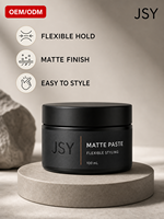 Pâte coiffante mate 100 ml pour hommes – Fixation souple, fini mat, coiffage facile, texture cire-gel – Marque privée OEM ODM Vente en gros