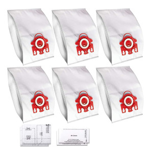 Sacs de remplacement 3D Airclean FJM pour les sacs d'aspirateur Miele Classic C1 Type FJM, <span class=keywords><strong>Compact</strong></span> C1, <span class=keywords><strong>C2</strong></span>, Complete C1, <span class=keywords><strong>C2</strong></span>, C3 - Product Image 1