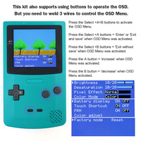 Écran LCD IPS laminé de 2,8 pouces pour GBC, rétroéclairage à échelle entière 480x432, kit rétro pixel pour Game Boy Color