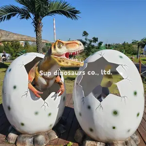 Новейший модный дизайн аниматронный динозавр тематический парк реалистичная модель Яйца динозавра из стекловолокна