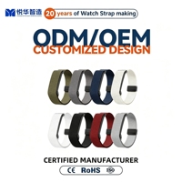 Bracelet de montre connectée en nylon tressé souple et élastique avec boucle magnétique, personnalisable, pour Google Air Smart Fitness