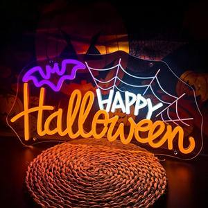 Nouveaux éclairages décoratifs LED, lettrage couleur RGB étanche, néons personnalisables, adaptés pour Halloween, salons de coiffure, etc. - Product Image 1
