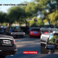 Émetteur AV sans fil pour voiture 903W avec répéteur WIFI et fonctions de réinitialisation de l'alimentation et de liaison, sans caméra
