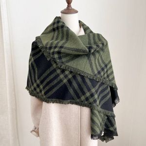 Sang Trọng Danh Mục Thiết Kế Khăn 190*70Cm Giáng Sinh Chiếc Khăn Màu Đỏ Cổ Điển Sọc Tua Khăn Choàng Phụ Nữ Mùa Đông Phụ Kiện - Product Image 6