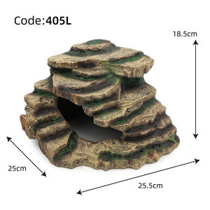 Cueva de Resina para Reptiles, Hábitat Realista de Roca para Gecko Leopardo y Araña, Plataforma para Tomar el Sol y Escondite para Reptiles - Product Image 4