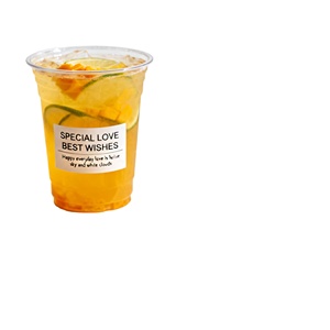 Wholesale 90 Custom LOGO 16oz12oz Single Wall Eco-Friendly Clear Pet U Shape Flat Disposable Coffee Bubble Tea <b>Plastic</b> <b>Cups</b> Lid - Product Image 3