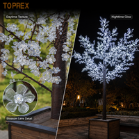 TOPREX Künstlicher Simulationsbaum LED-Motivbeleuchtung IP65 Wasserdicht Gewerbliche Qualität Außenbereich Landschafts- und Gartendekoration
