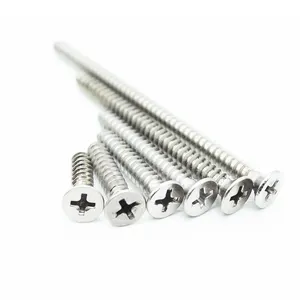 Factory Promotion Self-tapping screws Standard cross slot force equilibrium Use is not easy to skid stainless steel screw