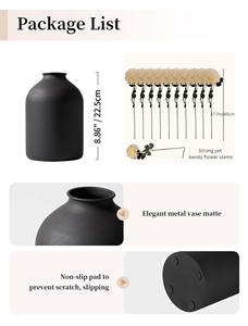 פרחי קיקו גדולים בצבע בז', 10 גבעולים עם אגרטל, פרחי משי בכמות גדולה, זר בסגנון בוהו, קישוט מרכזי לשולחן אוכל, חדר אמבטיה - Product Image 6