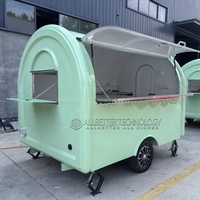 ALLBETTER Équipement de restauration sur mesure Camion de cuisine entièrement équipé Restaurant Chariot à glaces avec roues Remorque alimentaire mobile pour pizza et barbecue