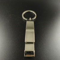 Individuell Bedruckter Flaschenöffner-Schlüsselanhänger aus Zinklegierung Stromlinienförmiges Design Metall-Schlüsselring für Geschäftsförderungsgeschenke