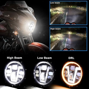 OVOVS lampe frontale <span class=keywords><strong>Super</strong></span> lumineuse avec clignotant DRL de Type V 50W 7 pouces phare Led pour HONDA <span class=keywords><strong>Hornet</strong></span> 250 600 900 - Product Image 2