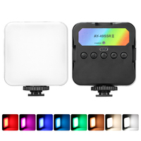 Lumière de téléphone pour prise de vue vidéo Mini caméra à selfie rechargeable Lumière LED à pince pour vidéoconférence intégrée Lumière Vlog de poche