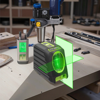 Niveau laser à nivellement automatique pour l'extérieur de qualité industrielle Petit niveau laser à lignes croisées multi-segments à 2 faisceaux verts