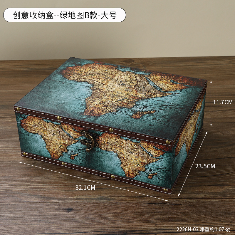 Boîte de rangement - Carte verte modèle B - Grande