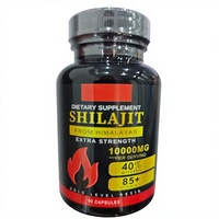 Capsules de Shilajit en gros OEM, Vitamine C, Stimulant Immunitaire et Énergétique, Soutien Antioxydant, Complément Alimentaire Vitalité Adulte, 60 unités, 2 lots