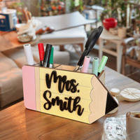 Enseignant Crayon Bureau Panier Caddy Titulaire Classe Crayon Distributeur Bureau Enseignant Nom Tag Enseignant Bureau Incontournables