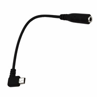 15cm Mini 5pin DC3.5 Femelle 5 Broches USB Mâle Câble Adaptateur PVC Veste Tressé Prise Audio 90 Angle Microphone Angle Droit Mini 90