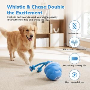 Juguetes Interactivos Inteligentes para Perros 2025, Pelotas con Movimiento Automático y Cuerda Extraíble - Product Image 3