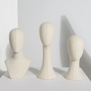 หัวหุ่นนางแบบสำหรับโชว์วิก หมวก ผ้าพันคอไหม หน้ากาก หุ่นจำลองสำหรับจัดแสดง - Product Image 1