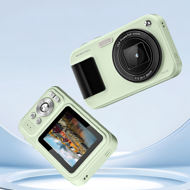 2.4 Inch 48M Trendy Retro Digital Camera 1080P 16X Zoom 1500 MAh Battery Creative Filters Kid-Friendly 48M Trendy Digital Camera