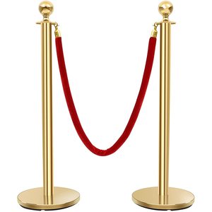 Barriera del montante delle corde dei montanti del velluto rosso da 8' - Product Image 3