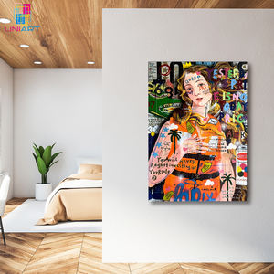 UNIART Ocean Venus Graffiti Pop Art tela da parete arte <span class=keywords><strong>Banksy</strong></span> Graffiti arte tela pittura per la decorazione della casa - Product Image 5