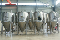Fermenteur conique en acier inoxydable avec enveloppe pour la fermentation de la bière et du vin |   Réservoir FV 500L 1000L 2000L en STOCK