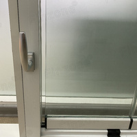 Puerta de vidrio plegable sin marco de buen sello con cerradura especial de Vista transparente