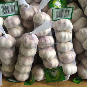 Ajo Fresco Blanco Normal Jinxiang de Nueva Cosecha de China, Bolsas de Malla de 10 kg de Rich Farmer - Product Image 1