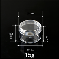 Ventes en gros de pots cosmétiques transparents en PS personnalisés multi-tailles (3g-20g) : contenants de voyage portables pour échantillons de crème et séparateurs de soins de la peau