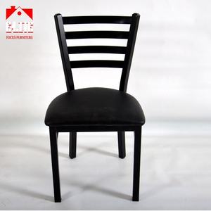 Silla <span class=keywords><strong>Alessandro</strong></span> de Metal Negro - Asiento de Vinilo Negro - Product Image 4