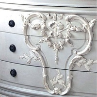 Meuble de chambre à coucher antique, 3 tiroirs, commode de rangement en bois, bonne qualité, style français