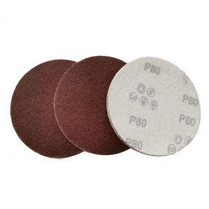 6 pouces rouge oxyde d'aluminium PSA feuilles de papier de verre 150mm grains P40-P800 disque <span class=keywords><strong>abrasif</strong></span> bois métal polissage <span class=keywords><strong>ponceuse</strong></span> orbitale 1.2mm OEM - Product Image 4