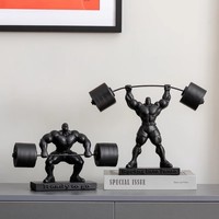 Sculpture d'athlète en résine créative et artistique, modèle Homme Musclé Héraclès, ornements sportifs, cadeau d'inauguration de salle de sport