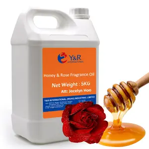 Goedkope Prijs Hoge Concentratie Zoete Bloemen Zoete Honing Rose Kaars Parfum Geurolie Voor Diffuser