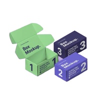 Boîte d'emballage agricole pliable personnalisée à double face pour petites séries, boîte en papier d'emballage express, boîte couleur