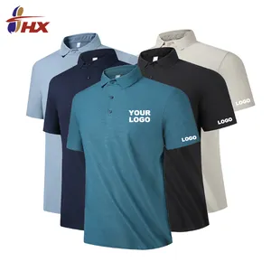 Design LOGO personalizzato T-Shirt rapida asciutta da uomo Polo sportiva felpa Polo da esterno per uomo
