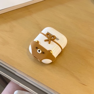 Étui en silicone 3D antichoc et anti-chute de haute qualité avec motif ours brun de dessin animé mignon pour Pro 3 et 2, personnalisable - Product Image 2