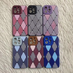 Per <span class=keywords><strong>iPhone</strong></span> 16E 16 15 14 13 12 <span class=keywords><strong>11</strong></span> Cover per telefono con fotocamera professionale per TECNO CAMON40 SPARK 30C finestra di lusso Plaid Design per ragazze cassa del telefono - Product Image 1