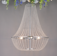 Lustre en cristal de décoration de plafond de mariage lustres suspendus de lumières pour la partie d'événement