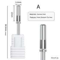 En gros, embout mandrin pour bande abrasive à ongles de taille mini pour ponceuse à ongles électrique, outil professionnel de manucure, pédicure et élimination des cuticules
