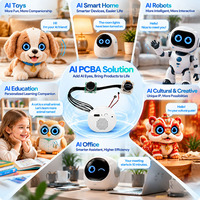 Modul AI AISK Interactive Eyes untuk Robot Mainan, Rumah Pintar, Pembelajaran, Kesehatan, Kantor, Interaksi Suara AI, Pendamping, Memori, ChatGPT