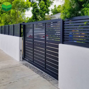Fengxin alluminio metallo t post wpc pannello di recinzione composito intaglio giardino esterno privacy 6x6 6x8 cap balcone fabbricazione - Product Image 4