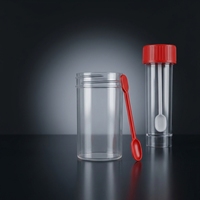 Recipiente de Plástico Desechable para Muestras Médicas de Pacientes, Recipiente para Esputo, Muestras Fecales, 30 ml, 60 ml, 120 ml, Recipiente para Orina