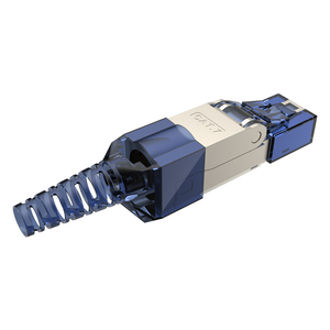 New Pressure-free RJ45 Network Crystal Head CAT7 10 Gigabit Shielded Anti-interference Cable Connector Keystone Jack - Product Image 2